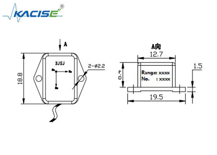 K-3JSJ-001 Lightweight 3 Axis Acceleration Sensor /Triaxial High Speed Accelerometer 0~3 V