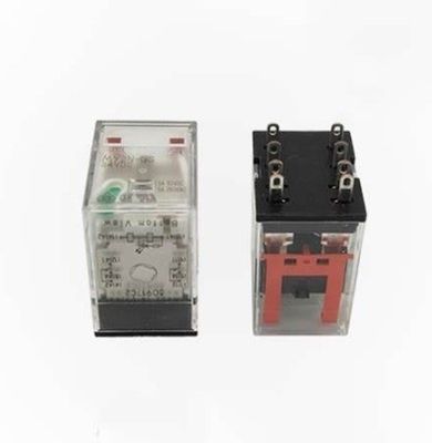 รีเล่ประสงค์ทั่วไป Omron MY2-GS ด้วยการทํางาน 24VDC, ความต้านทานโค้ล 662 Ω, และแบบฟอร์มติดต่อ DPDT