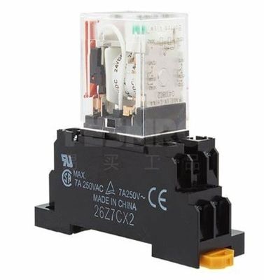 รีเล่ประสงค์ทั่วไป Omron MY2-GS ด้วยการทํางาน 24VDC, ความต้านทานโค้ล 662 Ω, และแบบฟอร์มติดต่อ DPDT