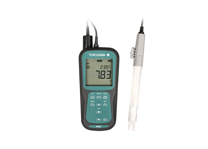 IP67 เครื่องวัดปริมาณ pH พกพาที่มีการชดเชยอุณหภูมิอัตโนมัติและจอฉายหลังขนาดใหญ่สําหรับการวัดที่แม่นยํา