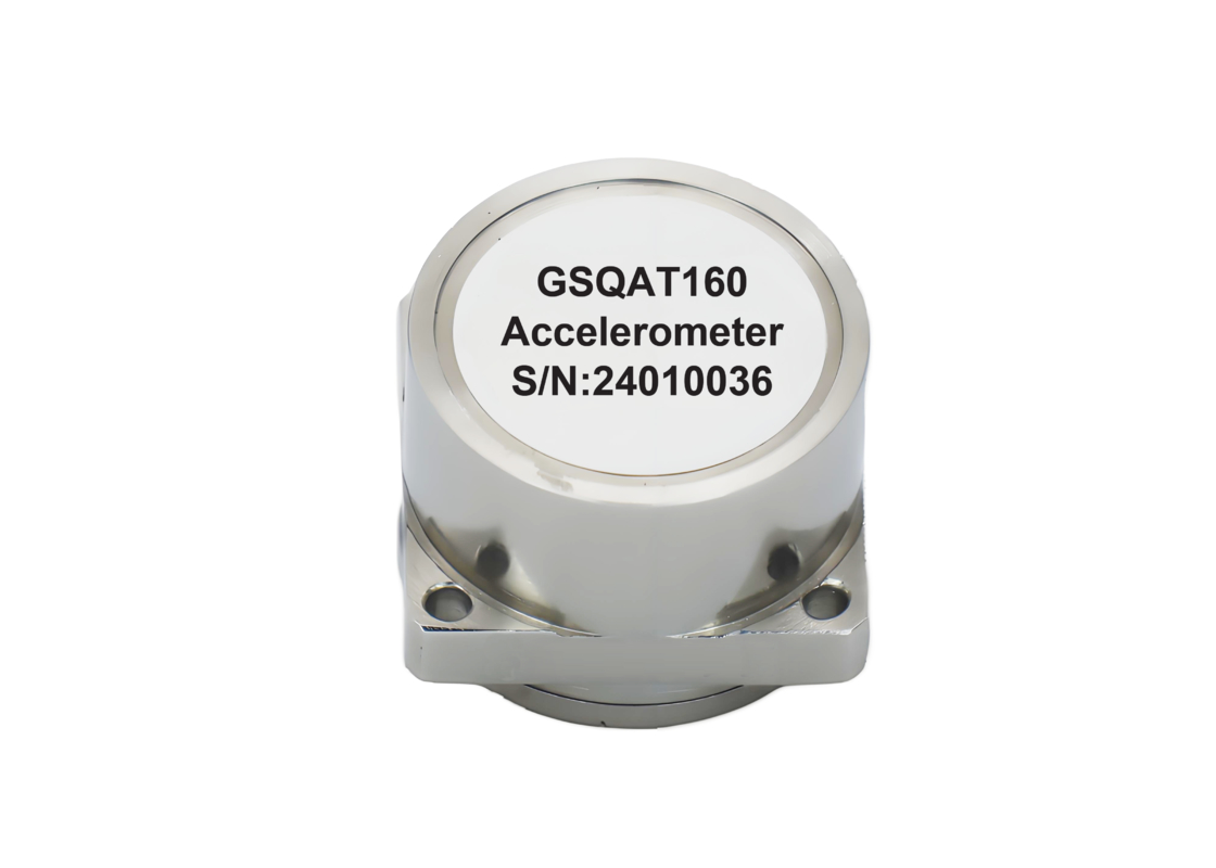 เซ็นเซอร์วัดความเร่งแบบยืดหยุ่น Quartz GSQAT160 พร้อมค่าความคลาดเคลื่อน <20 mg, สเกลแฟกเตอร์ 2.75 mA/g ± 1.8% และความสามารถในการทำซ้ำของค่าความคลาดเคลื่อน 1mg