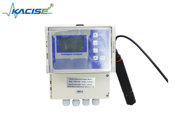 เครื่องวัด DO Meter ออนไลน์ที่ติดติดผนัง มีระยะวัด 0.00-20.00mg/L ความแม่นยํา ± 2% F.S และความละเอียด 0.01mg/L
