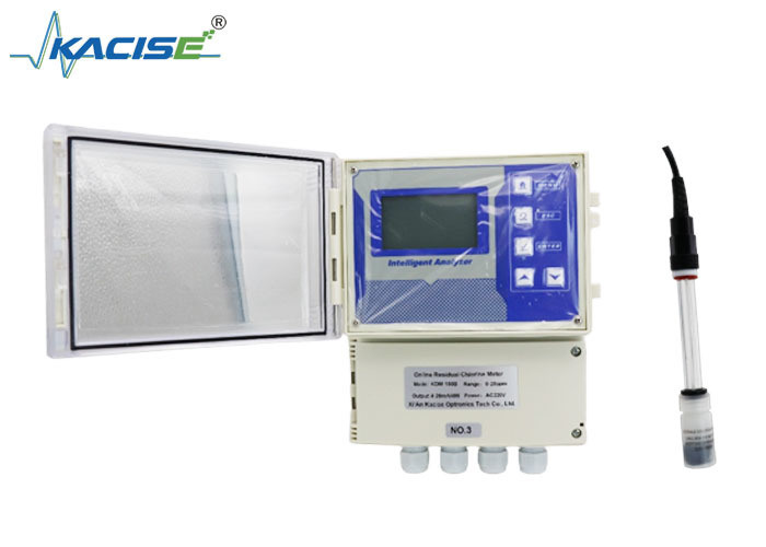 KSM-150B เครื่องวัดคลอรีนเหลือติดผนัง พร้อมเซนเซอร์ที่ไม่ใช่เยื่อ และออกกําลัง 4-20mA