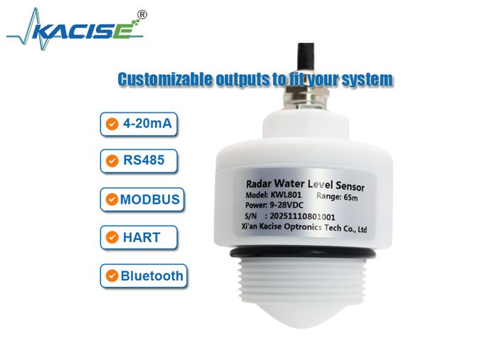 KWL801 เครื่องตรวจจับระดับน้ําแบบไร้สัมผัส Radar ด้วยช่วงความถี่ 76GHz-81GHz ระยะการวัด 65m และความแม่นยํา ±1mm