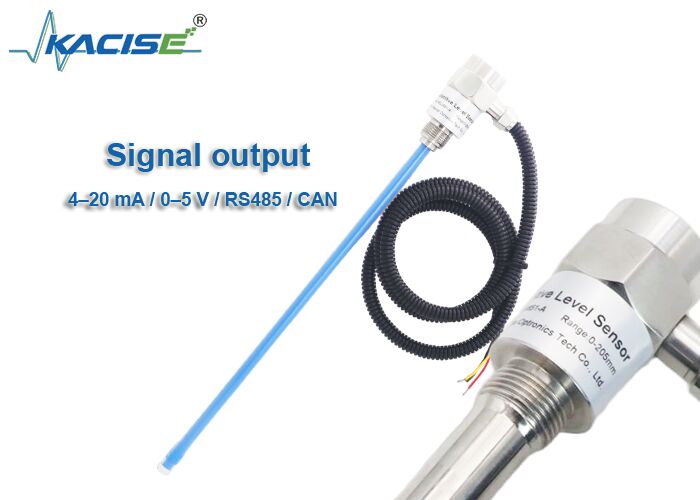 KSLV651-A เซ็นเซอร์วัดระดับขนาดกะทัดรัดพร้อมการป้องกัน IP68 หัววัด FEP และการวัดแบบปรับตัวเอง