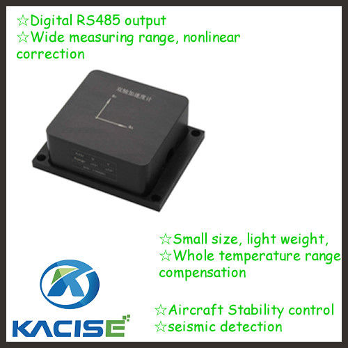 เครื่องวัดความเร่งแบบ Capacitive MEMS แบบไบโอแอกเชียลพร้อมความต้านทานแรงกระแทกขนาดเล็กและเอาต์พุต RS485